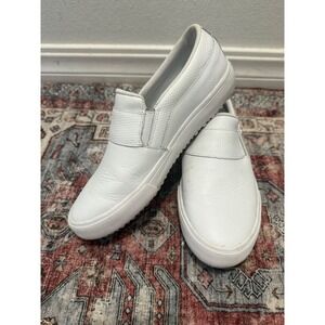 Athletic Works White Slip On Sneakers Comfort Oil‎ Resistant Shoes Womens  7.5